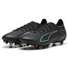 Puma Scarpe da Calcio Unisex Ultra 6 Match Fg/AG, Puma Nero Fizzy Verde Chiaro Terreno, 44 EU