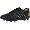 Canterbury Stivali da rugby unisex CCC Phoenix 2.0 Team Soft Ground, Nero, 40.5 EU