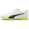 PUMA Scarpe da Calcio Unisex King 20 Play TT, Colore Bianco incandescente Rosso e Giallo, Numero 40, Puma Bianco Incandescente Rosso Giallo Alert, 40.5 EU