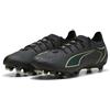 PUMA Scarpe da Calcio Unisex Ultra 6 PRO Fg/AG, Puma Nero Fizzy Verde Chiaro Terreno, 44.5 EU