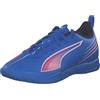 PUMA Scarpe da Calcio Unisex per Bambini Ultra 6 Play It Jr, Ultra Blue PUMA White Glowing Red, 28 EU