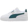 PUMA Shuffle Downtown Lo JR Sneaker, White-Emerald Ice Gold, 3.5 UK, Puma Smeraldo Bianco Ice PUMA Gold, 36 EU