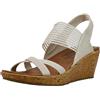 Skechers Beverlee - High Tea, Sandali a Punta Aperta Donna, Beige Natural, 41 EU