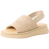 Tamaris Donna sandalo con zeppa beige 39 EU