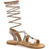 EMMANUELA handcrafted for you Emmanuela Sandali in pelle al ginocchio in stile greco antico, sandali con gladiatore piatto fatto a mano con dita aperte, scarpe estive di alta qualità per legare per le donne
