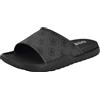 GUESS Magaria, Sandali a Ciabatta Uomo, Grigio Scuro Logo Multi 020, 47 EU