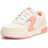 Skechers Women's Viper Court Classic Sneaker, off White Leather Textile Synthetic Pink T, 39.5 EU