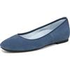 Vionic Orinda, Ballerine Donna, Denim Scuro Scamosciato, 38.5 EU Larga