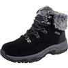Skechers Donna Trego Falls Finest Trainers, Black Suede Nylon, 36 EU