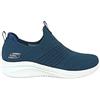Skechers Ultra Flex 3.0 Classy Charm, Scarpe da ginnastica Donna, Navy Knit Trim, 37.5 EU