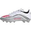 adidas F50 Messi League Multi Ground Football Boots Kids, Scarpe da Calcio Unisex-Bambini, Ftwr White/Lucid Red/Silver Met, 38 EU
