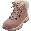 Skechers Trego Snow Worries - Stivaletti da donna, Pelle scamosciata malva Duraleather pelliccia sintetica, 38.5 EU
