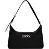 HUGO Mel 2.0 Sh. Bag Flat, Borsa a Tracolla Donna, Nero, 2055 Kubikzentimeter