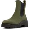 Camper Milah K400575, Stivaletto Chelsea Donna, Verde scuro 014, 36 EU