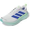 adidas Uomo Supernova Glide Running Shoes, Ftwr White/Blue/Lime Burst, 46 2/3 EU