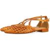 GIOSEPPO Bailarinas de Piel con Trenzados para Mujer Leskovic, Ballerine Donna, Arancione, 40 EU