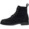 Tommy Hilfiger Stivale Stringato Camoscio Bandiera Smalto Donna Fw0fw09681Low Stivali, Blu Spazio Blu, 42 EU