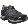 CMP Rigel Low Trekking Shoes Wp, Scarpe da trekking Uomo, Antracite-Torba, 41 EU