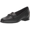Clarks Juliet Shine Mocassini Donna, Pelle Nera, 7 Wide