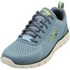Skechers Sneaker Track-leshur da Uomo, Blu, 47.5 EU