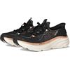 Skechers Donna D'Lux Vapor Evening Glow Slip-In ALLENATRICE, Black Knit/Rose Gold Trim, 40 EU