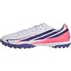 adidas Unisex - Adulto F50 Hyperfast Club Turf Football Shoes, Ftwr White/Solar Purple/Solar Turbo, 48 EU