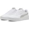 PUMA Carina 3.0 Metallic Whisper Sneaker, da Donna, Bianco Argento, Taglia 40, White Silver, 42 EU