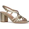 Geox D VIRNILISA 65 S B - Sandalo con Tacco Donna, Lt Gold,