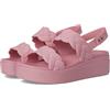 Crocs Brooklyn Woven Upper LW, Sandali Donna, Rosette, 36/37 EU
