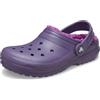 Crocs Classic Lined Clog K Unisex - Bambini e ragazzi, Nightshade, 29/30 EU