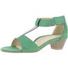 Andrea Conti Damen Absatz Sandalette, Sandali con Tacco Donna, Verde, 41 EU