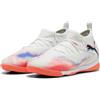 PUMA Scarpa da Calcio Unisex Future 8 Match It + Mid Jr, Puma Bianco PUMA Nero Rosso Brillante, 5 UK