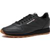Reebok Classic Leather, Sneaker Unisex - Adulto, Core Black Pure Grey 5 Reebok Rubber Gum 03, 36.5 EU