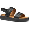 Geox D CAMALEI C, Sandalo Piatto Donna, Black, 37 EU