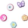 Crocs Gomme da Ragazza, Confezione da 5, Charm Decorativi per Scarpe Unisex-Adulto, Nostalgia Girly Eraser