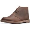 Clarks Bushacre 3, Stivali Uomo, Pelle Marrone Scuro, 45 EU Larga