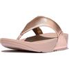 Fitflop Lulu Leather Toepost, Sandali Donna, Rose Gold, 42 EU