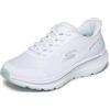 Skechers Donna Go Run Consistent 2.0 Captiva Slip-In ALLENATRICE, White Textile/Lt. Blue Trim, 39 EU