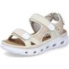 Rieker Sandali da trekking da donna 64074, sandali da donna, Beige 60, 38 EU