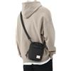 SEAFEW Mini borsa a tracolla piccola borsa a tracolla, porta passaporto, borsa a tracolla da viaggio, unisex con jack per cuffie - nero