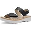 ARA Capri, Sandali Donna, Nero Spiaggia, 40 EU