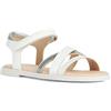 Geox J Sandal Karly Girl, Bianco 4, 33 EU
