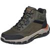 Skechers Santoro Hopkins - Scarponcini da trekking, Rete sintetica in pelle verde oliva, 42 EU