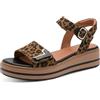 Jana Jana Damen Wedge/Plat Sand Multiadj+vegan Sandali con zeppaDonna