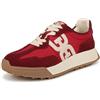 Sam Edelman Sneaker Langley da Donna con Lacci, Scarlatto Profondo, 40 EU
