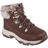 Skechers Trego Snow Worries - Stivaletti da donna, Pelliccia sintetica Duraleather in camoscio, 41 EU