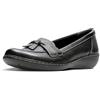 Clarks Ashland Bubble Slipper da Donna, Pelle Nera., 42.5 EU