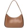 CYHTWSDJ Borsa a tracolla da donna, graziosa borsa hobo tote mini pochette con chiusura a cerniera, Caffè e nero, Large