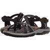 Skechers Reggae Slim - Vacay, Sandali Donna, Black Dark Blk, 39 EU