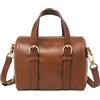 Fossil Donna Carlie Satchel, 19 L x 12,1 W x 17,1 cm H, marrone, 19 cm L x 12.1 cm W x 17.1 cm H